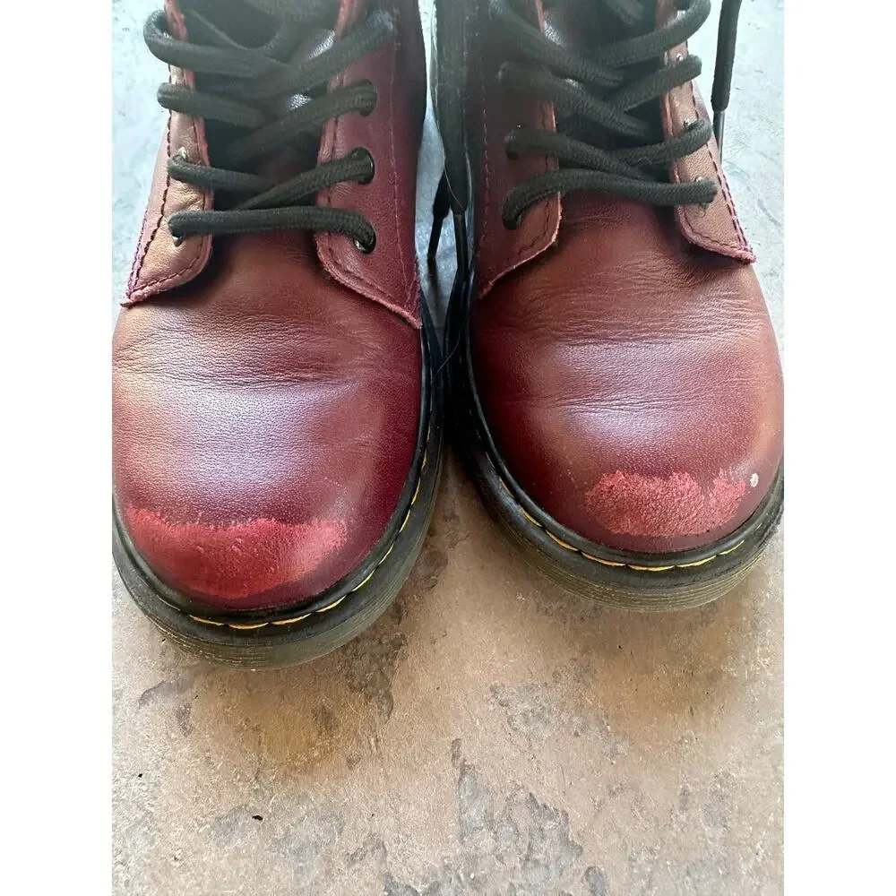 Dr. Martens Delaney Maroon Boots size 3